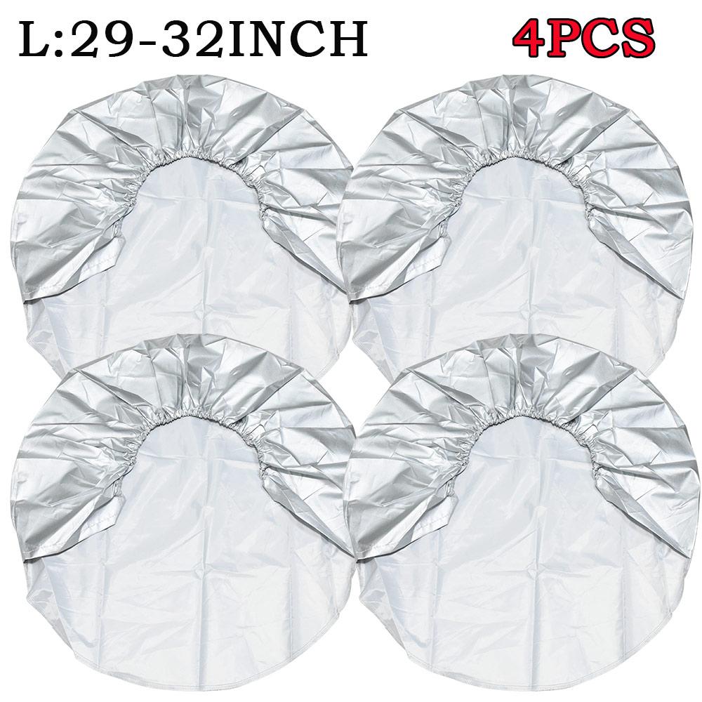 4PCS 27-32 Inch Car Tires Storage Bag Wheel Tire Covers Case Vehicle Wheel Protector for RV Truck Car Camper Trailer Wheel Cover