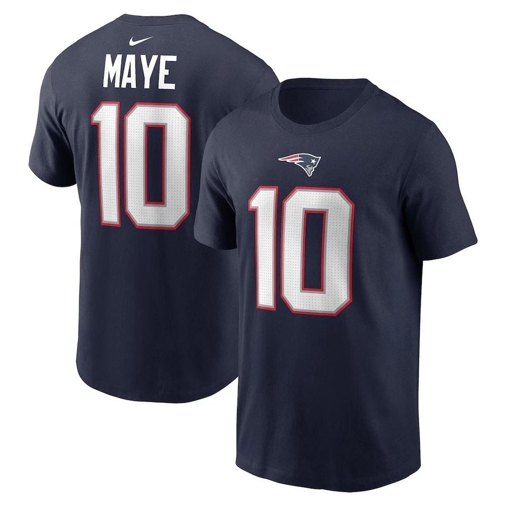 Maglietta da Football Maye Navy Patriots Nome Numero Taglia S-5XL Maglietta Unisex Riproduzione