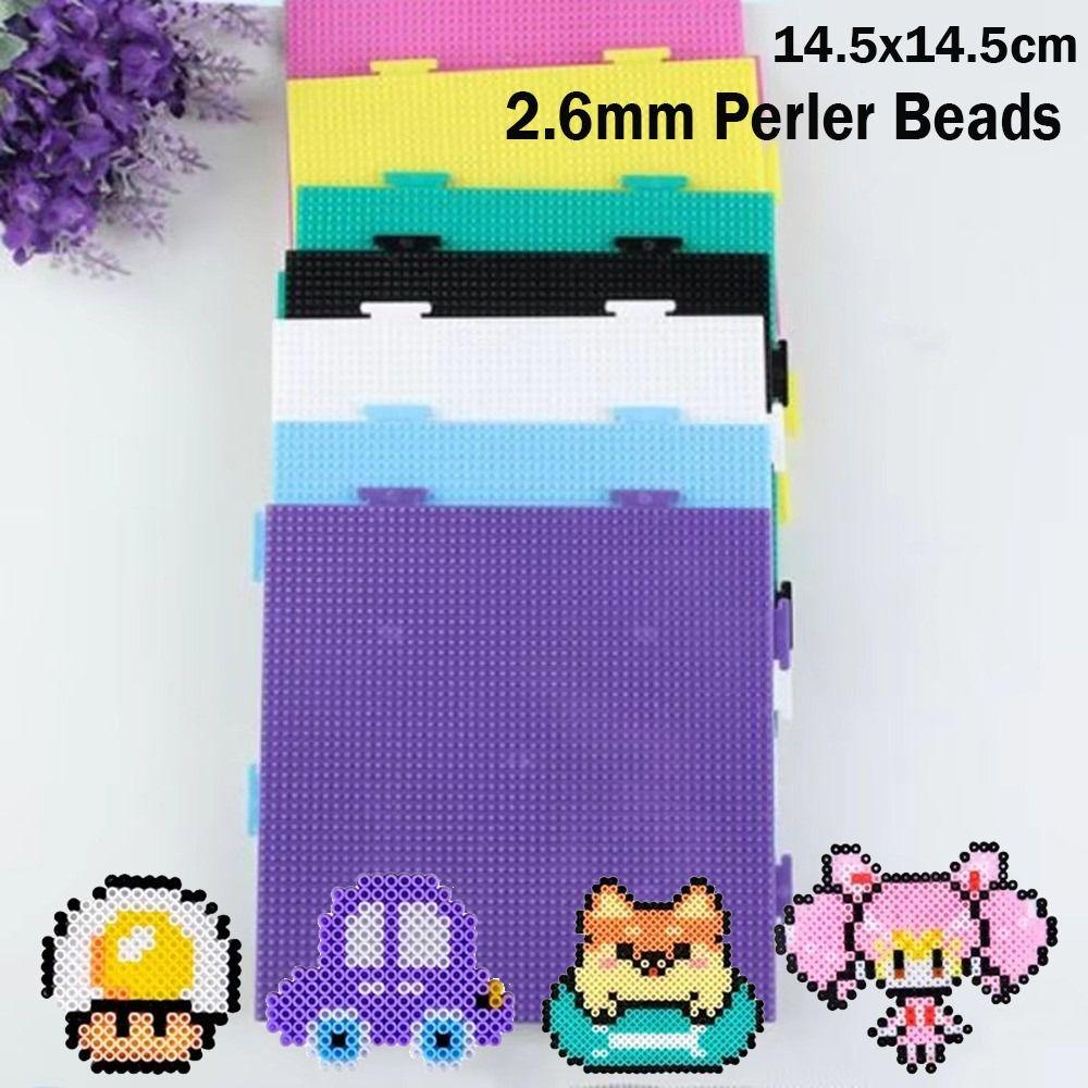 High Quality Perler Hama Beads Handmade Crafts Decor Three-dimensional Heat Resistant Round Template DIY Make Puzzle 52*52 Dot
