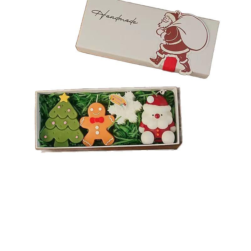 Santa Claus Scented Candle Set – Holiday Fragrance Ornament for Christmas Tree