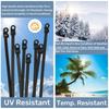 100-1000PCS Screw Hole Cable Ties Heavy Duty Adjustable Self-locking Nylon Cable Ties DIY Office Cables Wire Fasten Organizer