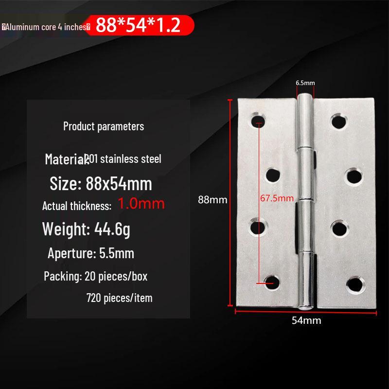 304 Stainless Steel Mini Hinges: 1-4 Inch Options for Cabinets & Wooden Boxes