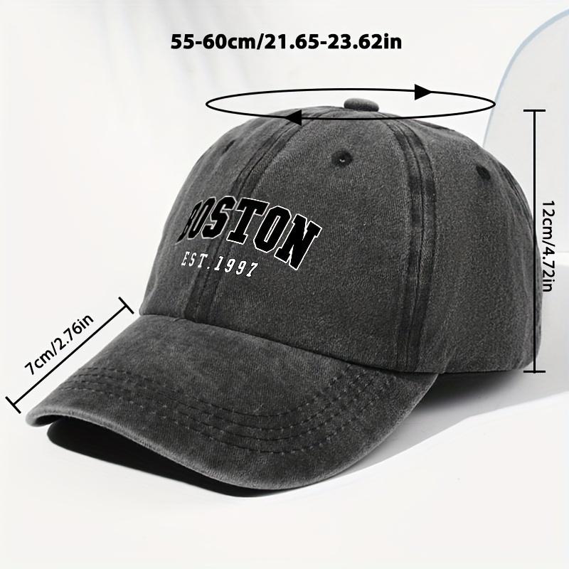 Boston 1997 Vintage Washed Baseball Cap Adjustable Trucker Hat