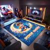 1PC Custom Name Moonlit Adventure Fox Theme Floor Mat Ideal for Living Room, Game Rooms, Office, Bedroom,Floor Mat Playful Design