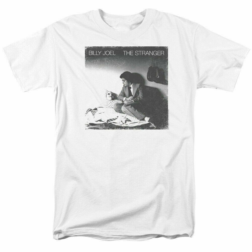 

26 Billy Joel The Stranger T Shirt Officially Licensed Rock Band Merch Tee White Unisex T-Shirt XXXL