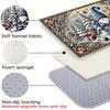 VIKAMA Christmas Carpet Entrance Welcome Mat Winter  Snowman Carpet Waterproof Floor Mat Rug For Bedroom Home Decorat