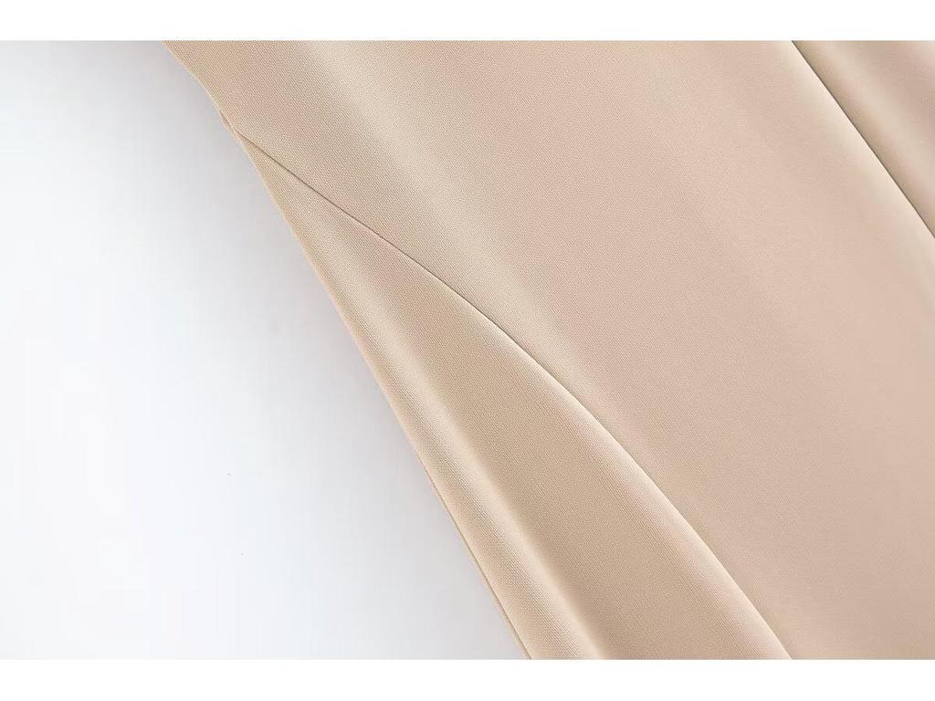 2025 Summer Fashion: Elegant Sleeveless Evening Dress with Chest Tie Design