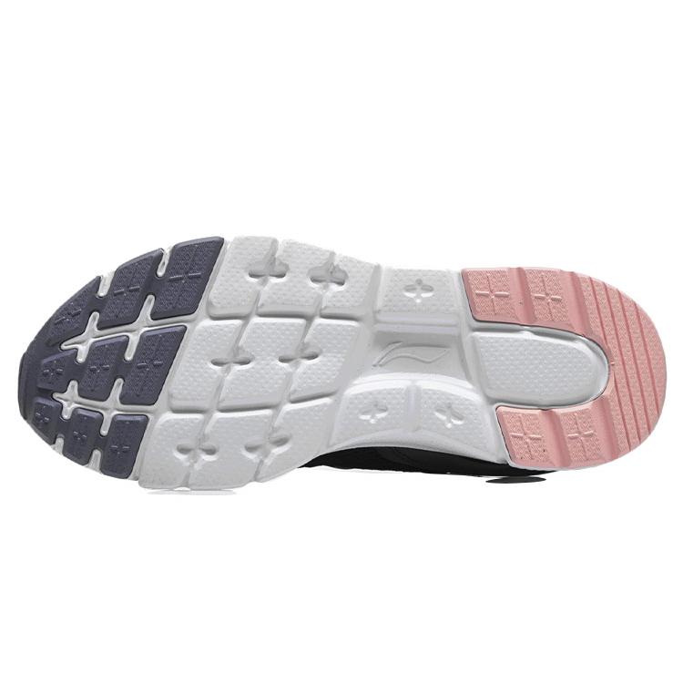 New LiNing Breathable Low Top Running Shoes Women's Black White AGLR102-2