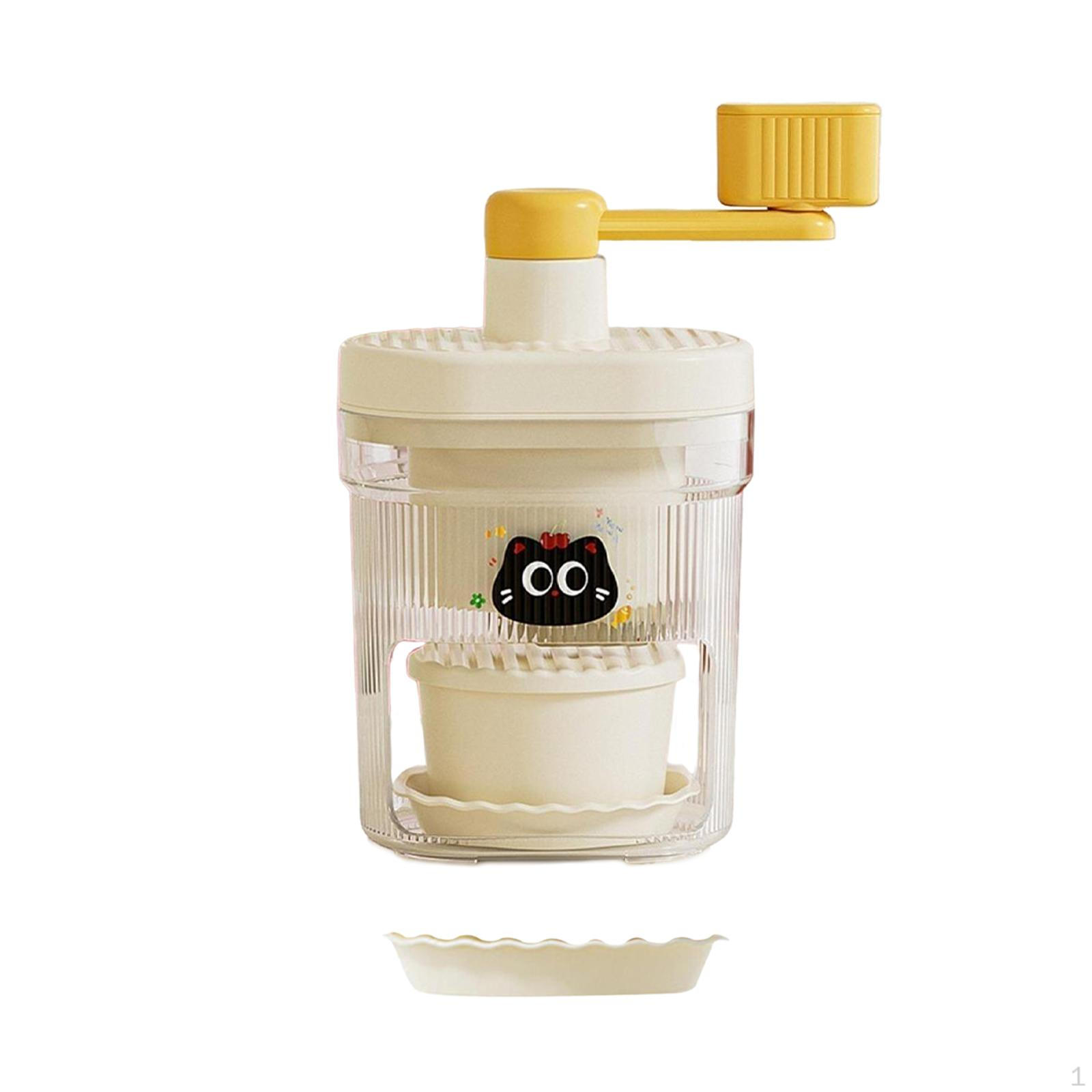 

Ручная дробилка льда для приготовления смузи дома или на вечеринках White and Yellow