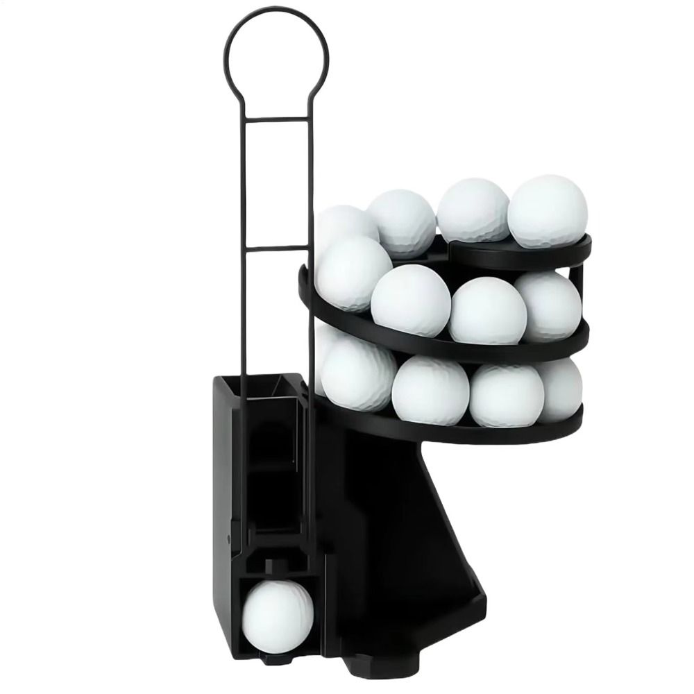Golfballwerfer-Set mit 25 Bällen 3D-gedruckter Golfballspender Schwungtraining
