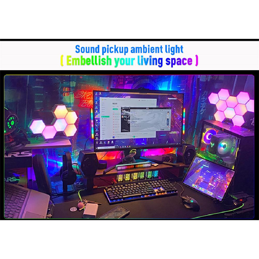 Car Home Decoration 40Led Rgb Music Rhythm Light Dynamic Lamp Multi-Modes Strip