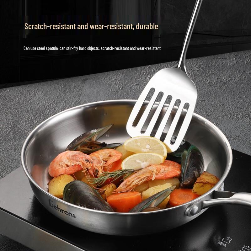 Berlinger 304 Stainless Steel Tri-Ply Frying Pan, 24cm