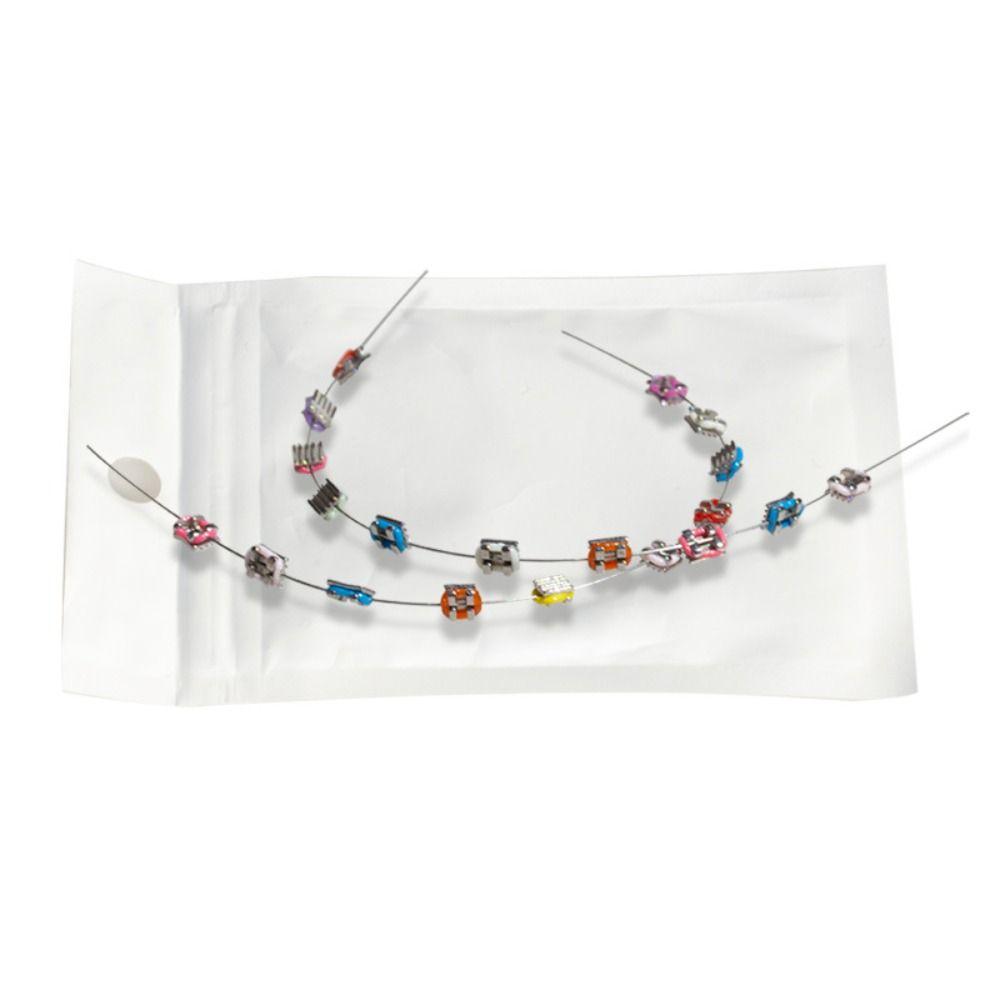 1 pereche Decorații dentare Legături de ligatură ortodontică cu fire metalice Dinți suport metalic