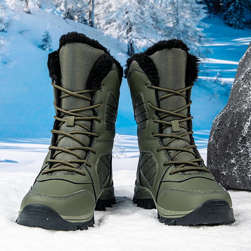 Women Shoes Winter Non-slip Plush Snow Mid-calf Boots Warm Platform Shoes Bota Feminina Zapatos De Mujer Chaussure Femme Female