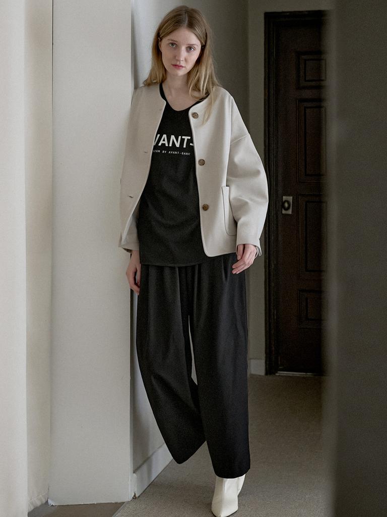 Avant-G Overfit Round Tr Jacket - Beige