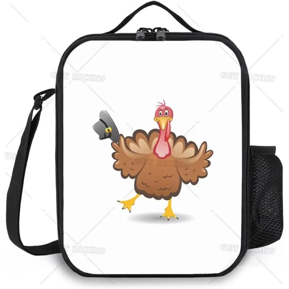 Folkloric Themed Bohemian Ornaments Animal Insulated Lunch Bag for Women/Men Reusable Lunch Box for Office Work Picnic School