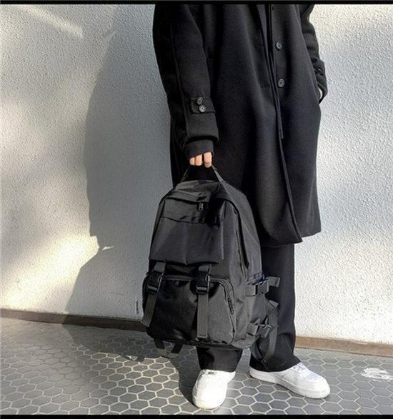 Korean-Style Harajuku Backpack for Girls and College Students - Large Capacity, Dark Design, All-Match