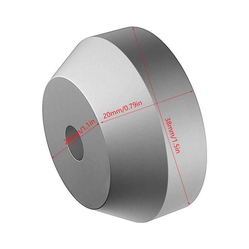 1 Stück Schallplatten-Dome-Mitteladapter Universal 45 U/min Schallplattenkonverter Plattenspieler Aluminium Zubehör Für 7-Zoll-Vinyl-Schallplattenspieler