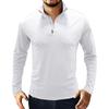 Men S Long Sleeve Polo Shirt Solid Color Casual Fit