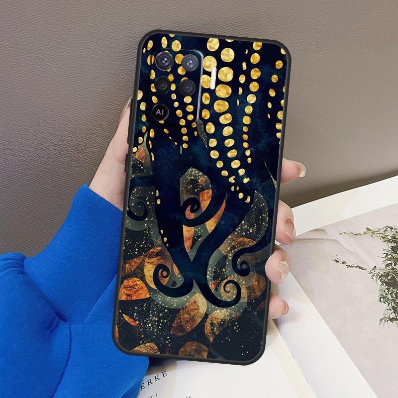 

Чехол Octopus Ocean Aesthetic для OPPO Find X3 X5 Pro A9 A5 A31 2020 A15 A16 A52 A72 A1K A83 A91 A54 A74 A94 A53S OPPO A72