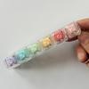 Keyboard Fidget Toy 5-Keys Anxiety Relief Finger Clicker Keychain Focus Aid Clear Keycap Keyboard Decompression Button Sensory