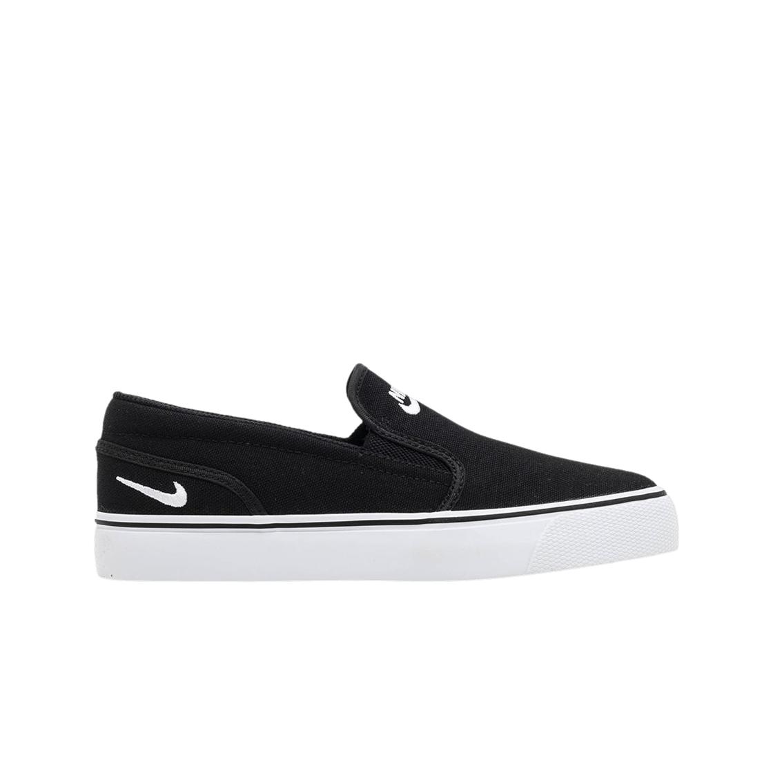 

Nike Toki Slip Canvas Black White 724770-010 Womens Sneakers