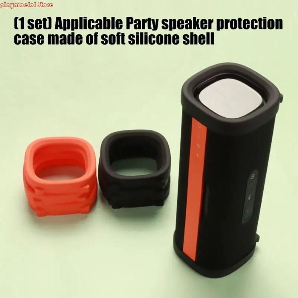 1Pair Durable Soft Speaker Cover Slip-Resistant Anti-Scratch Silicone Case Protective Sleeve For Xiaomi Sound Party