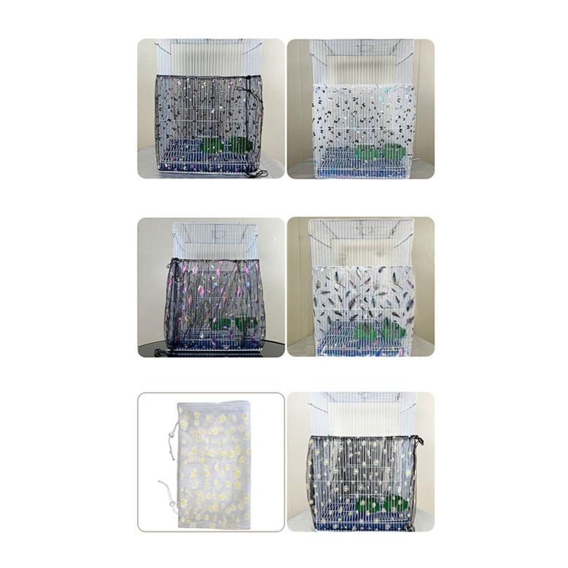Bird Cage Thrush Gauze Cage Mesh Dust-proof Bird Cage Accessories Dogs Bird Supplies Easy To Handle/Clean/Install