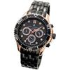 Salvatore Marra Men's Solar-Powered Radio-Controlled Watch, Analog Quartz Movement, Waterproof, PGBK, Limited Edition [Parallel Import]
