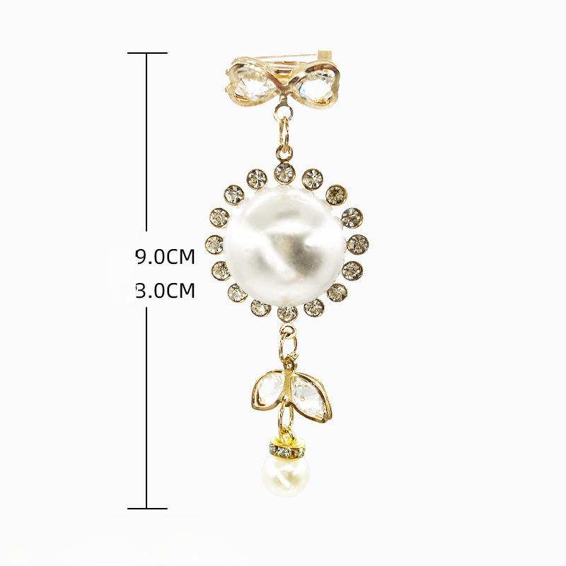 Kristallvorhang Dekorative Schnalle Stift Typ Vorhangbefestigungsschnalle Rostfrei und Langlebig