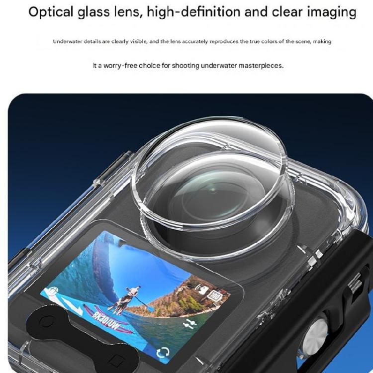 Underwater Clear Camera Diving Case Housing 144FT Depth Protections AntiCorrosion Silicone Sealed Design for 360 Camera