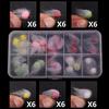 Bimoo 36pcs/box Mix Color Milking Egg Fly Combo Set Trout Fly Fishing Nude Egg Flies Glow Bug Size 12
