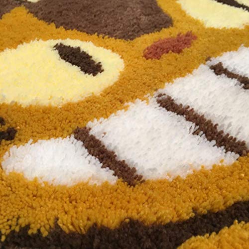 Cat Bus 47 x 100cm My Neighbor Totoro Stop Accent Mat Brown x Yellow