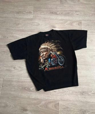 Vintage Jessie James Spirit of America Biker T-skjorte 90-tallet