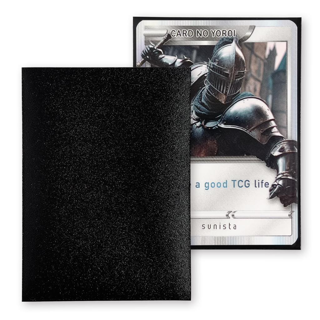 Sunista Poches de protection pour cartes Taille MTG 100 pochettes Compatibles avec les cartes One Piece Taille standard [Sharp Shuffle] (Hyperdry) Magie, Pokemon, [Réglisse