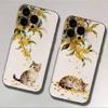 Osmanthus Cat iPhone Case: Compatible with iPhone 13, 14, 15 Pro, 16 Pro Max. Drop-Proof, Full Coverage.