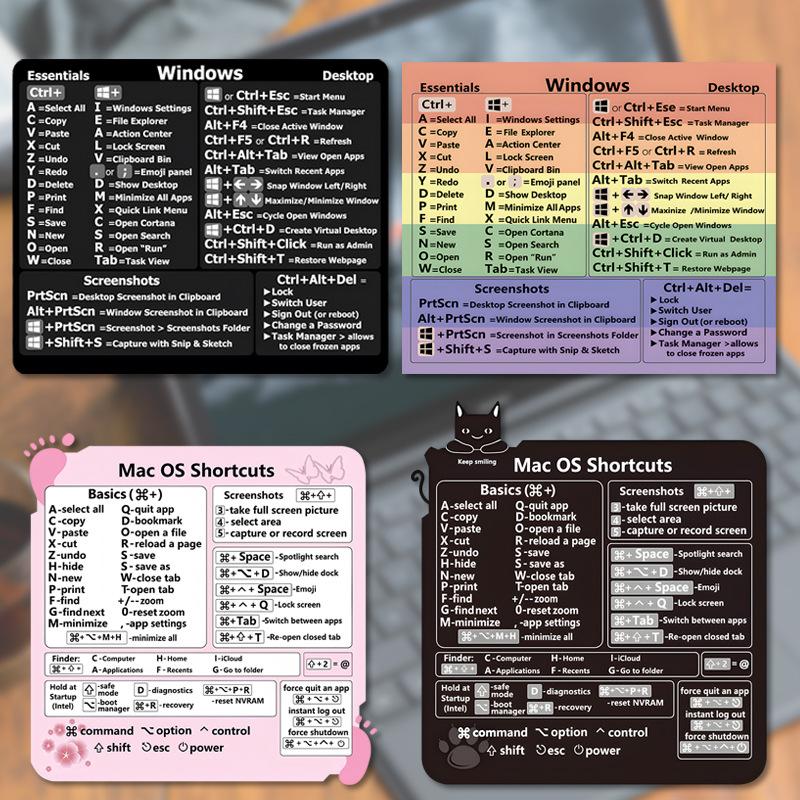 

Cross Border Popular Shortcut Sticker Windows/Word Shortcut Office MACBOOK Waterproof Sticker Two