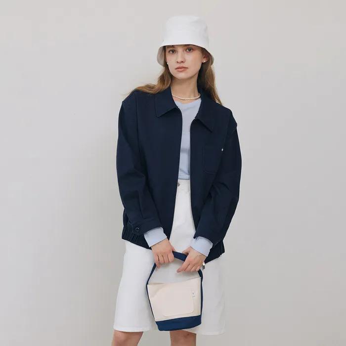 CANVAS BASKET BAG NAVY