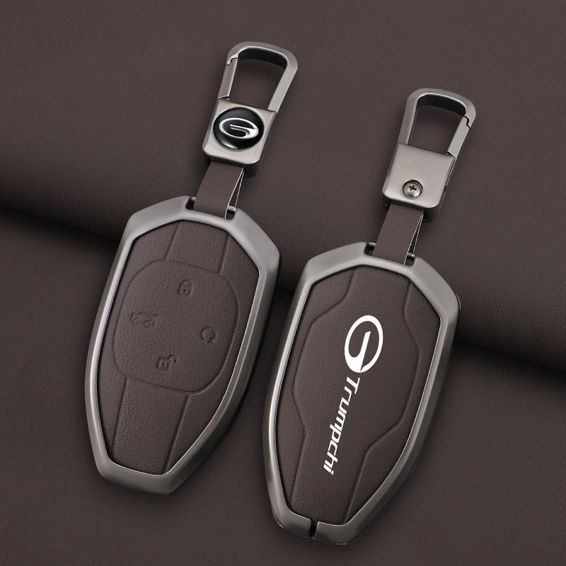Interior Mouldings Car Zinc Alloy Leather Key Cover Case For GAC New Energy Trumpchi 2021 Empow J11 J12 J13 J14 J15 J16 GS8 Keyc