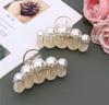 HOMEMATES 2 Stück Große Perlen-Haarklammer Weiße Haarspangen für Dickes Langes Haar Kieferklammern Haarklammern Haarschmuck für Damen und Mädchen Starker Halt (STIL 6)