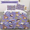 1PC Friends Theme Bedding Quilt Set Quilt Cover Pillowcase Home Decoration Birthday Gift (1 * Duvet Cover + 2 * Pillowcase, Without core)A8