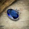 Iolite Quartz Gemstone Handmade 925 Sterling Silver Jewelry Pendant 1.58" M-152