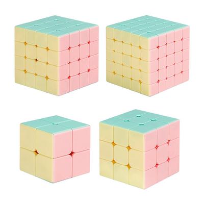 New Color Magic Cube Shengshou Legend Macaron Stickerless Magic Cube 5X5X5/4X4X4/3X3X3/2X2X2 Cubing Classroom Macaron Speed Cube