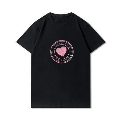 Plus Size XS-3XL Hip Hop Streetwear Kobiety T-shirty Serca Drukowane Harajuku T-shirt Bawełniane Casual Topy Lato Krótkie Rękawy Koszulki