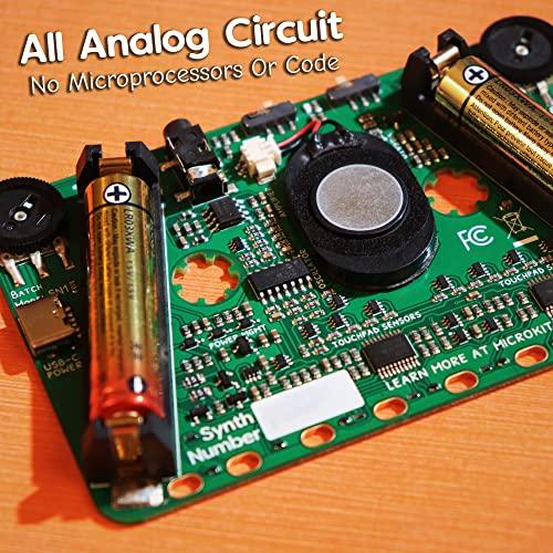 MicroKits Synth-a-Sette | Pocket-Sized Synth Set | Analog Synthesizer | Music Gadget | Banana-Powered Electronic Instrument Kit