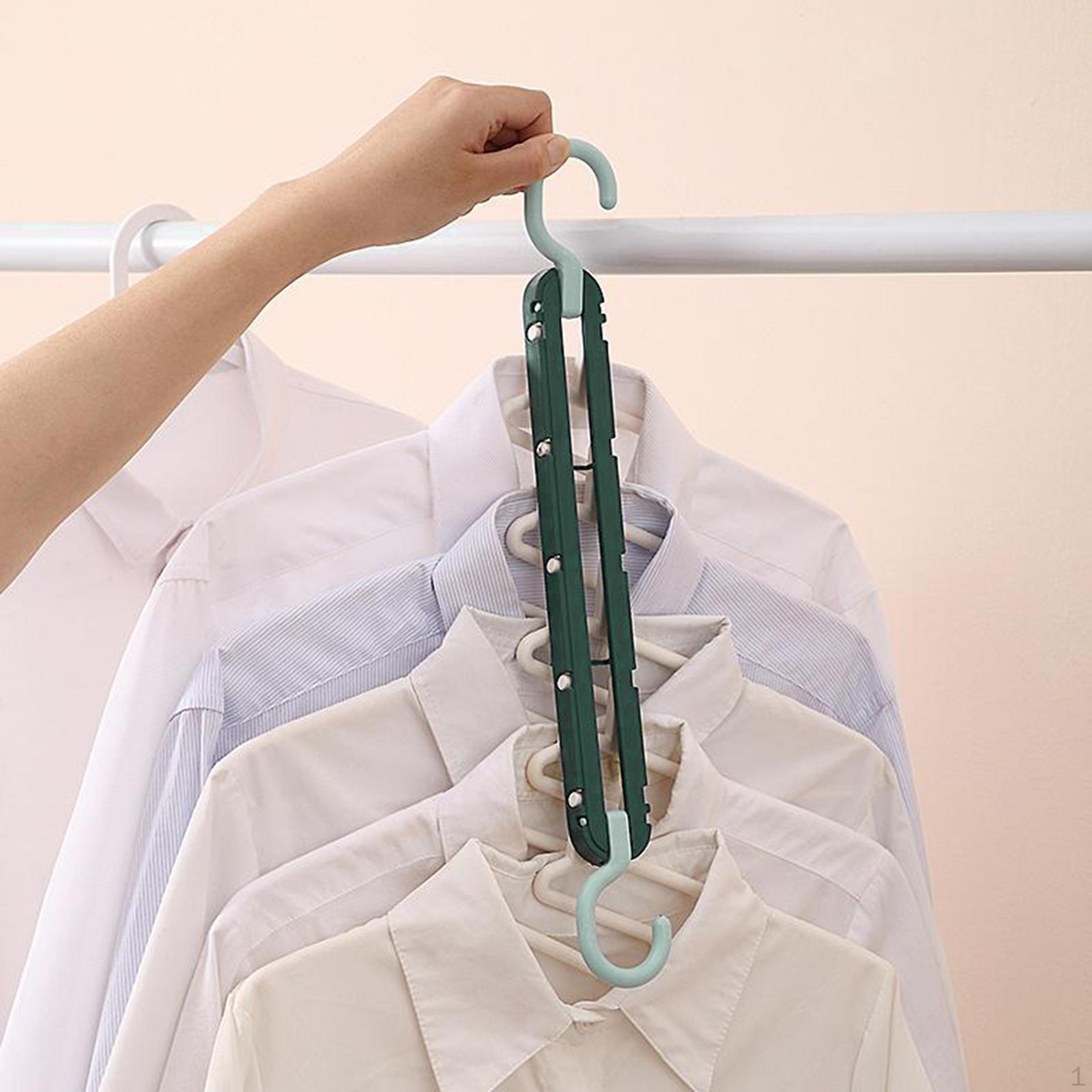 Anti Slip PP Sweater Coat Hangers Multi Layers Wardrobe Clothes Rack Blouse Hanger Closet Storage зелёный 950₽