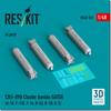Reskit Gator Cluster Bomb Set Plastic Model Parts 1/48 CBU-89B 4-Piece RSK48-0523 (Airplane)