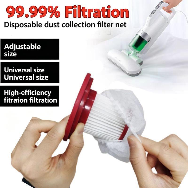 50/100PCS Disposable Elastic Seal Vacuum Filters Non-Woven Dust Bags for Small Handheld Vacuum Cleaner Accessories