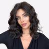 Heat-Resistant Synthetic Fiber Wig for Women - Natural Looking Medium-Length Wavy Bob,Youthful Appearance, Lightweight & Comfortable Fit
