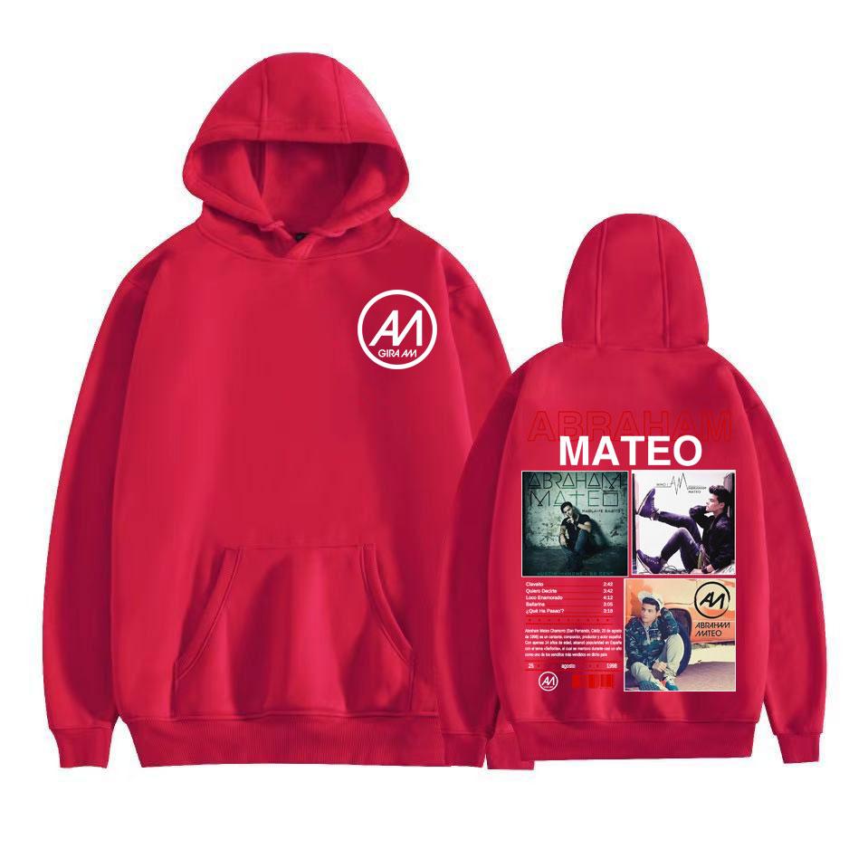 Rapper Abraham Mateo Musikalbum Grafik Hoodies Herrenbekleidung Vintage 90er Hip Hop Sweatshirts Fleece Übergroßer Hoodie Pullover